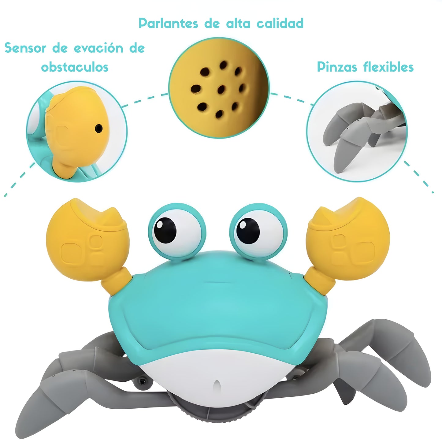 Crabby® – Cangrejo Interactivo Luminoso