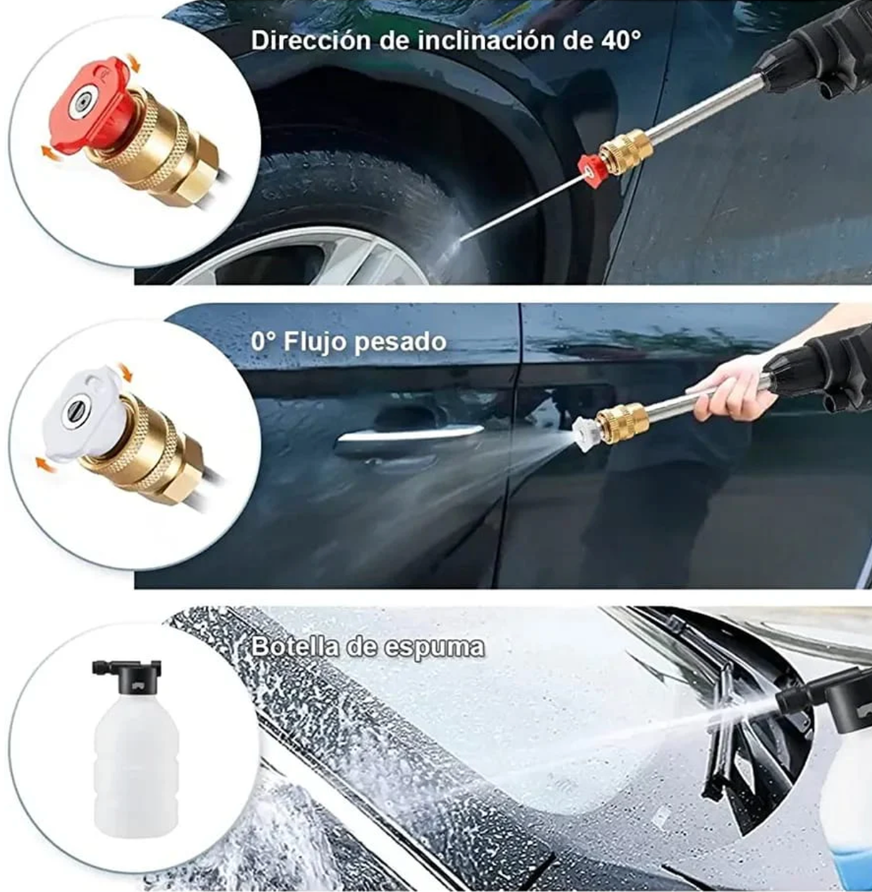 Hidrolavadora Portátil Recargable HidroMax ™️ + Batería Extra