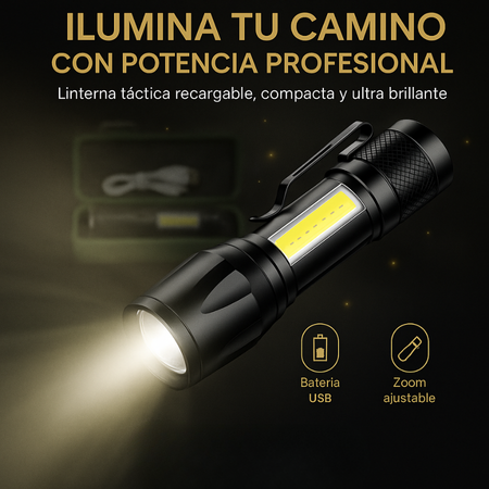 Linterna Tactica Compacta LightMax ™️